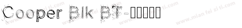 Cooper Blk BT字体转换